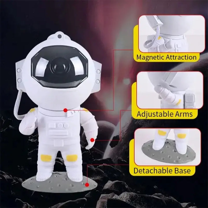 Astronaut Galaxy Starry Projector Lamp LED Star Sky Night Light with Remote Control For Bedroom Home Decor Kids Birthday Gift