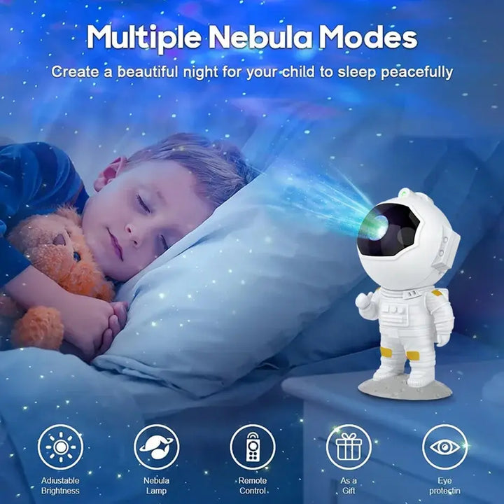 Astronaut Galaxy Starry Projector Lamp LED Star Sky Night Light with Remote Control For Bedroom Home Decor Kids Birthday Gift