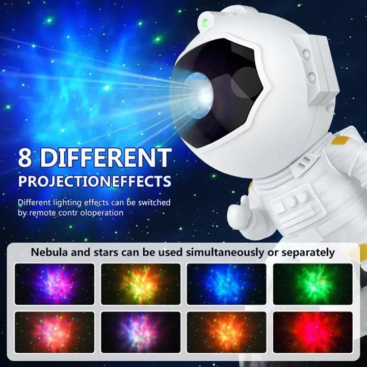 Astronaut Galaxy Starry Projector Lamp LED Star Sky Night Light with Remote Control For Bedroom Home Decor Kids Birthday Gift